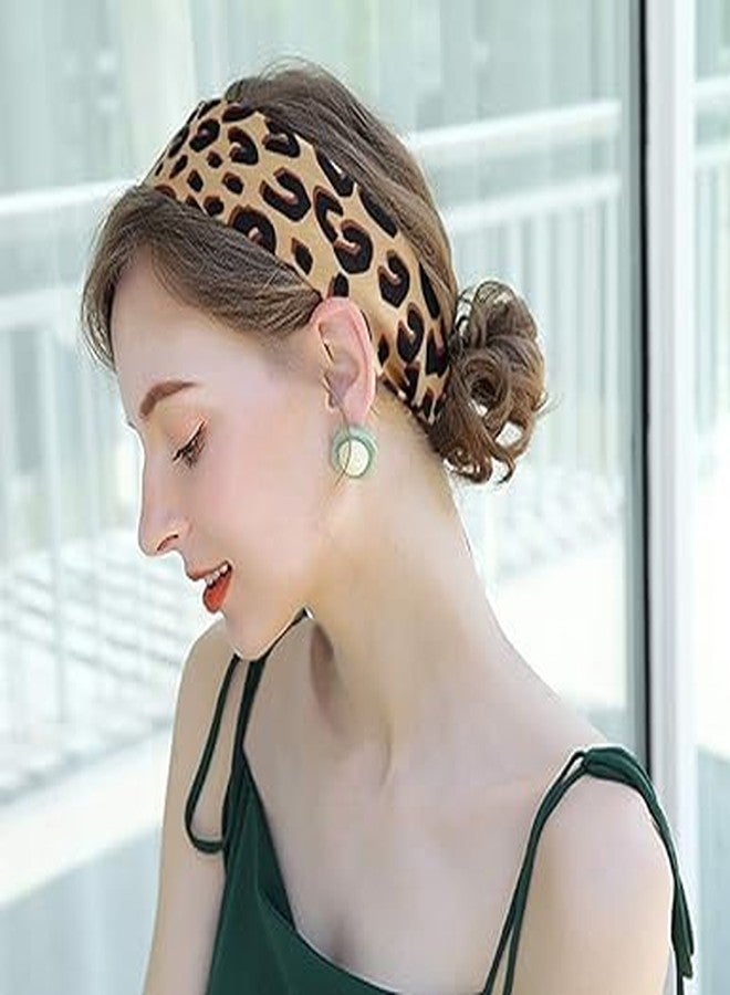 YSSZAM Brown Leopard Neck Tie Chic Skinny Scarf Hairband Stylish Purse Scarf Leopard Accessory Women's Fashion Scarves - Image 4